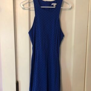 Blue Dress with Polka-Dots